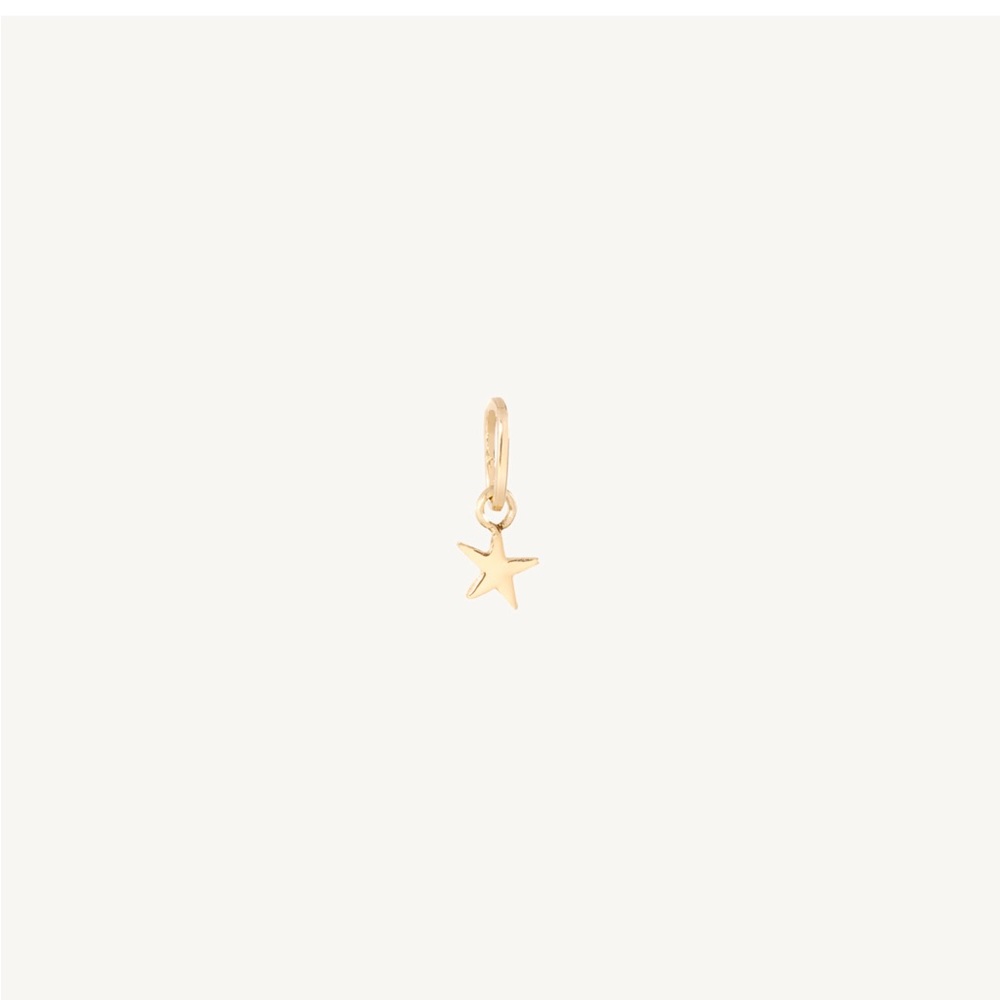 Catbird Tiniest Dancer Star Charm 14k gold
